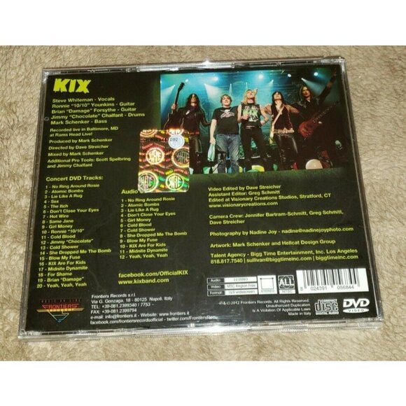 KIX cd/dvd LIVE IN BALTIMORE oop frontiers import funny money steve whiteman - Picture 2 of 9